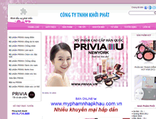 Tablet Screenshot of privia.vn